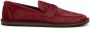 The Row penny-slot brushed loafers Red - Thumbnail 1