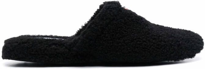 Thom Browne RWB grosgrain tab slippers Black