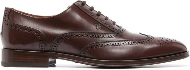 Tod's polished leather brogues Brown
