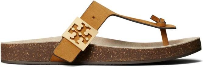 Tory Burch Mellow Thong leather sandals Yellow