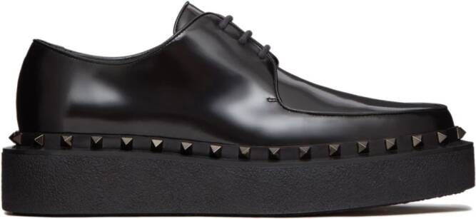 Valentino Garavani M-Way Rockstud 50mm monk shoes Black