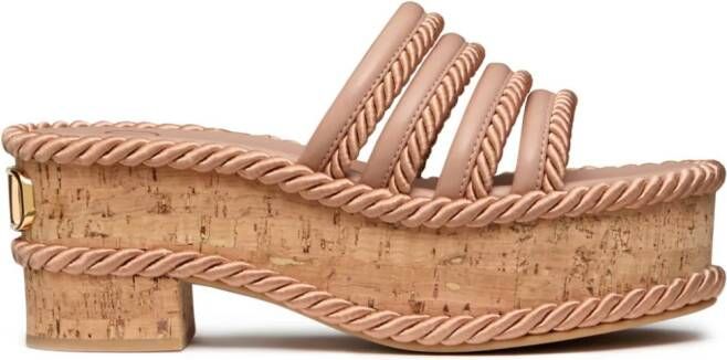 Valentino Garavani VLogo Summerblocks wedge sandals Pink