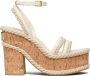 Valentino Garavani VLogo Summerblocks wedge sandals White - Thumbnail 1