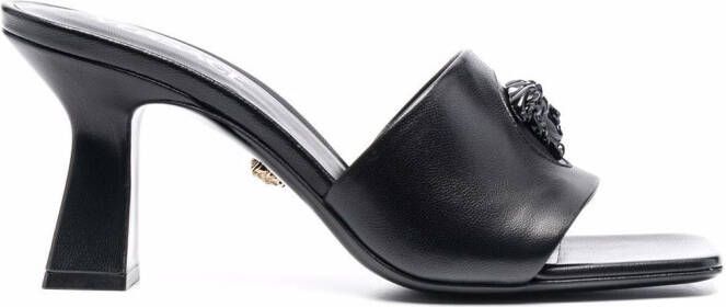 Versace Medusa-head leather mules Black