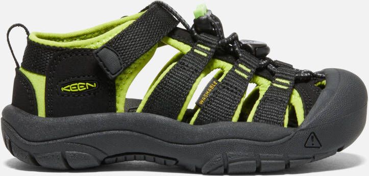 Keen Little Kids' Water Shoes Newport H2 Sandals 11 Black Lime Green