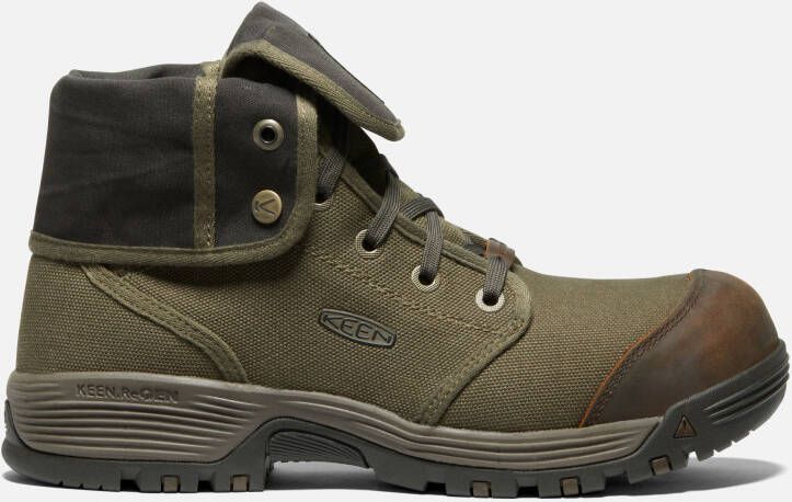 Keen Men's Roswell Mid (Carbon-Fiber Toe) Boots Size 10 Wide In Military Olive Black Olive