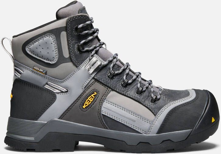 Keen Men's Waterproof Composite Toe Boots Davenport 6" Insulated 14 Magnet Steel Grey