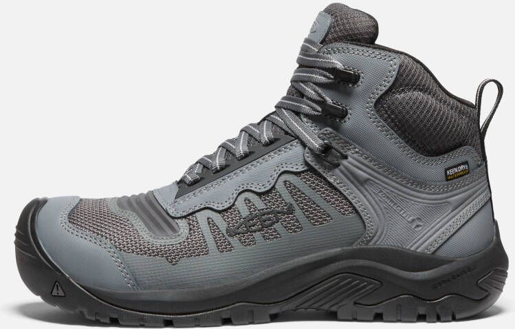 Keen Men's Waterproof Reno Mid Kbf (Carbon Fiber Toe) Boots Size 9 Wide In Magnet Black