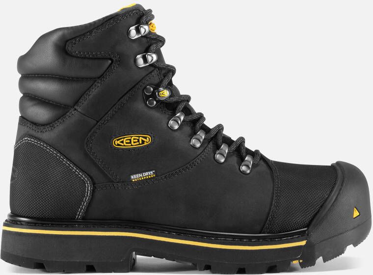 Keen Men's Waterproof Steel Toe Boots Milwaukee 10 Black