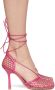 Bottega Veneta Pink Stretch Web Heels - Thumbnail 1
