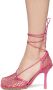 Bottega Veneta Pink Stretch Web Heels - Thumbnail 3