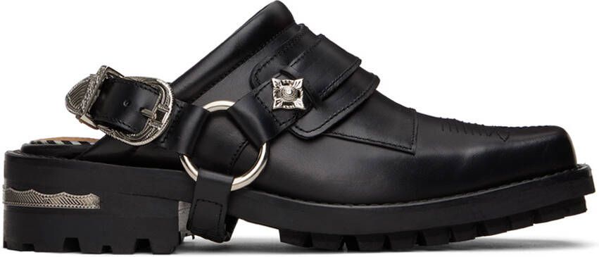 Toga Pulla SSENSE Exclusive Black Slingback Loafers