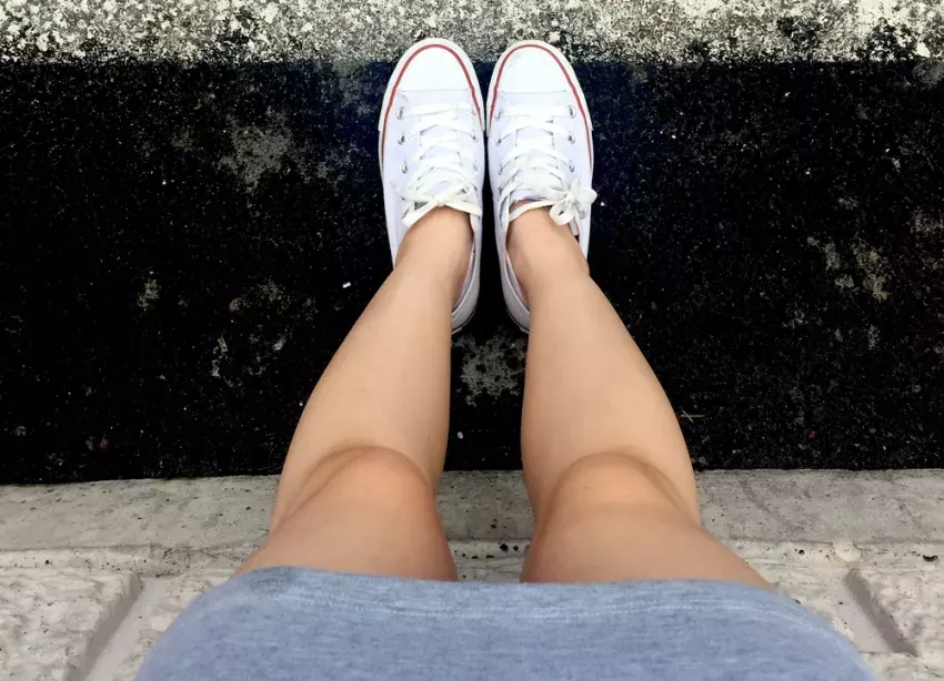How to pair sneakers with a dress or skirt