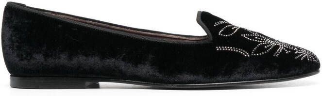 10 CORSO COMO crystal-embellished ballerina shoes Black