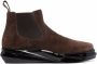 1017 ALYX 9SM Mono Chelsea suede boots Brown - Thumbnail 1