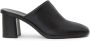 12 STOREEZ 65mm square-toe leather mules Black - Thumbnail 1