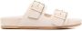 12 STOREEZ double-buckle flat sandals Neutrals - Thumbnail 1