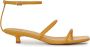 12 STOREEZ double-strap 30mm leather sandals Yellow - Thumbnail 1