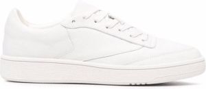 12 STOREEZ flat lace-up sneakers White