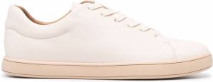 12 STOREEZ leather lace-up trainers Neutrals