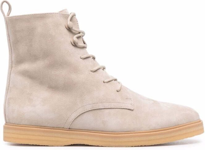 12 STOREEZ shearling-lined ankle boots Neutrals