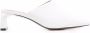 12 STOREEZ square toe leather mules White - Thumbnail 1