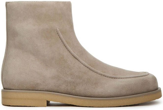 12 STOREEZ suede ankle boots Grey