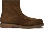 12 STOREEZ suede leather ankle boots Brown - Thumbnail 1