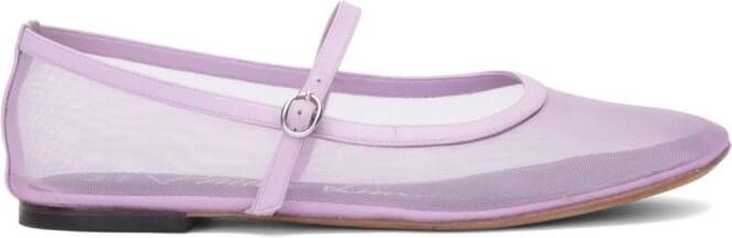 3.1 Phillip Lim ID mesh ballerina shoes Purple