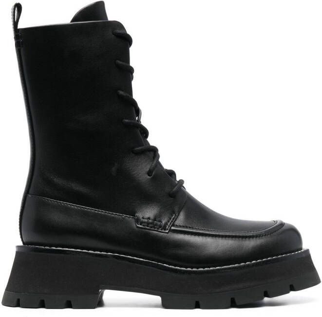 3.1 Phillip Lim Kate lace-up combat boots Black