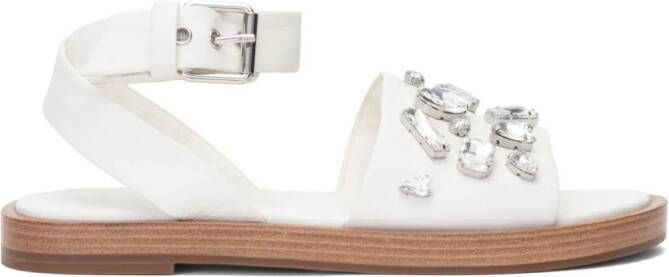 3.1 Phillip Lim Nadine crystal-embellished sandals White