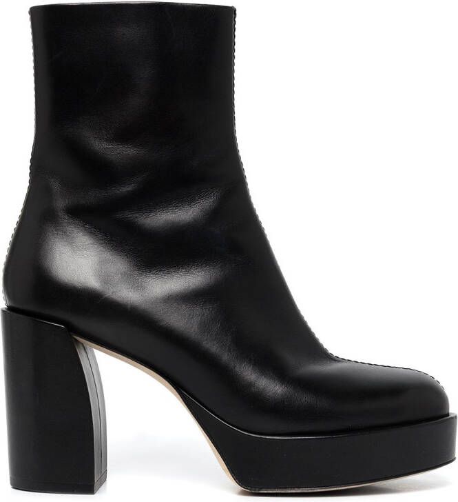 3.1 Phillip Lim Naomi platform leather boots Black