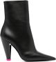 3juin 100mm leather ankle boots Black - Thumbnail 1