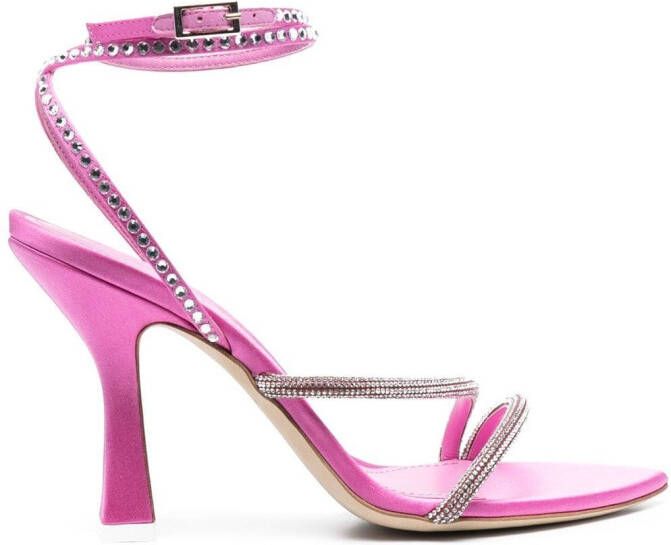 3juin 70mm crystal embellished sandals Pink