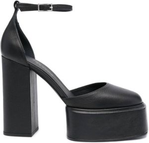 3juin Ambra leather 120mm heel pumps Black