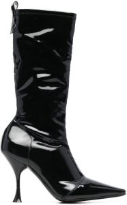 3juin Berry Cris leather boots Black