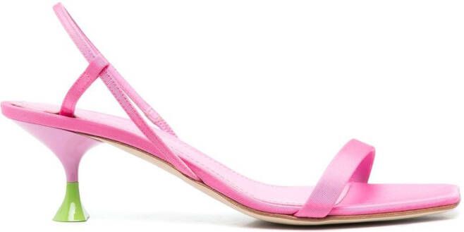 3juin Capri 60mm leather sandals Pink