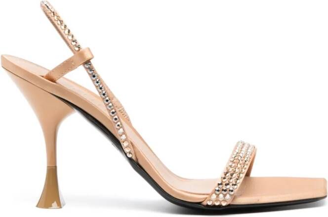 3juin Eloise 95mm rhinestone-embellished sandals Gold