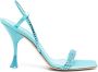 3juin Eloise crystal-embellishment sandals Blue - Thumbnail 1