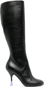 3juin leather knee-high boots Black