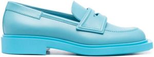 3juin leather Penny loafers Blue