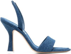 3juin open-toe leather sandals Blue