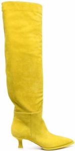3juin pointed-toe knee-length boots Yellow