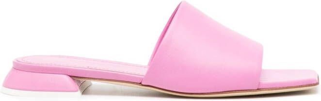 3juin Siena leather sandals Pink