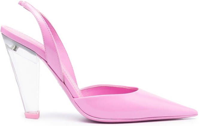 3juin tapered-heel slingback pumps Pink