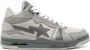 A BATHING APE Clutch STA leather sneakers Grey - Thumbnail 1