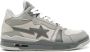 A BATHING APE Clutch STA leather sneakers Grey - Thumbnail 1