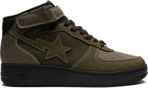A BATHING APE Military Bapesta Mid sneakers Green