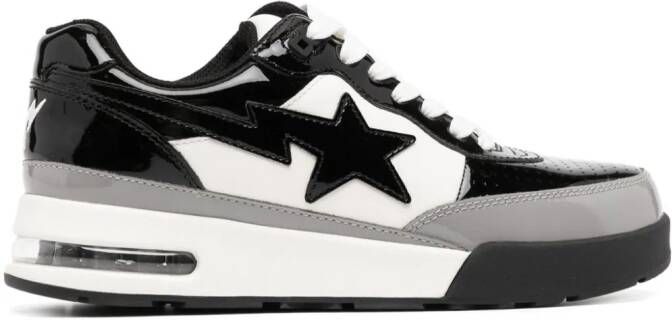 A BATHING APE Road STA #2 leather sneakers Black