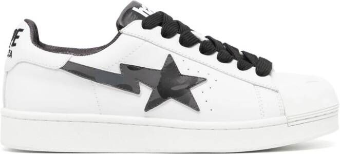 A BATHING APE Skull STA star-patch sneakers White